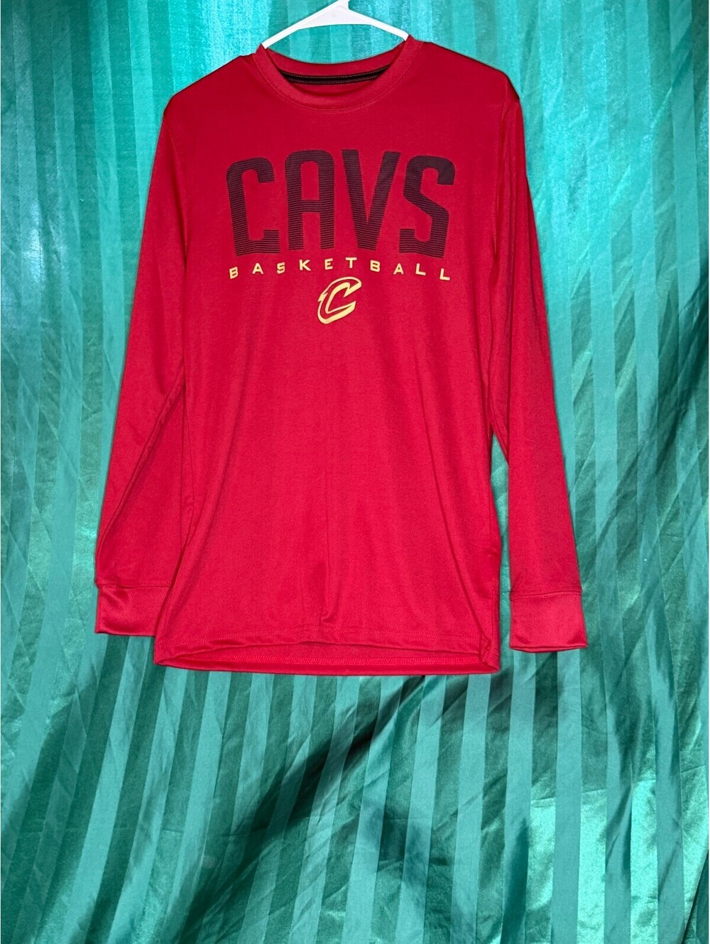 NBA Cleveland Cavaliers CAVS Long Sleeve Shirt Graphic Activewear Mens Small S
